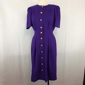 Special Effects Purple Shirtwaist Secretary Dress
